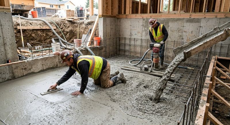 Basement Concrete Installation in Herndon, VA