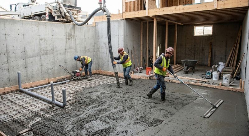 Basement Concrete Installation in Leesburg, VA