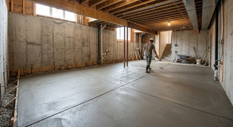 Basement Concrete Installation in Oakton, VA