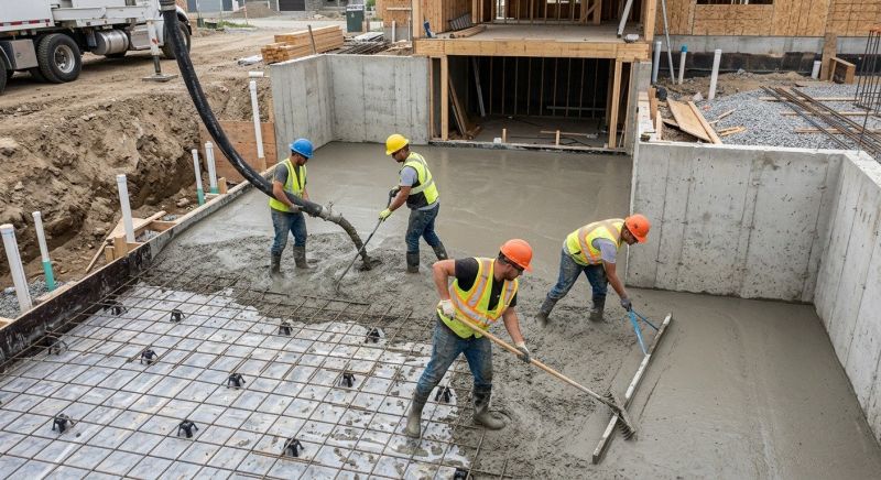 Basement Concrete Installation in Potomac, MD