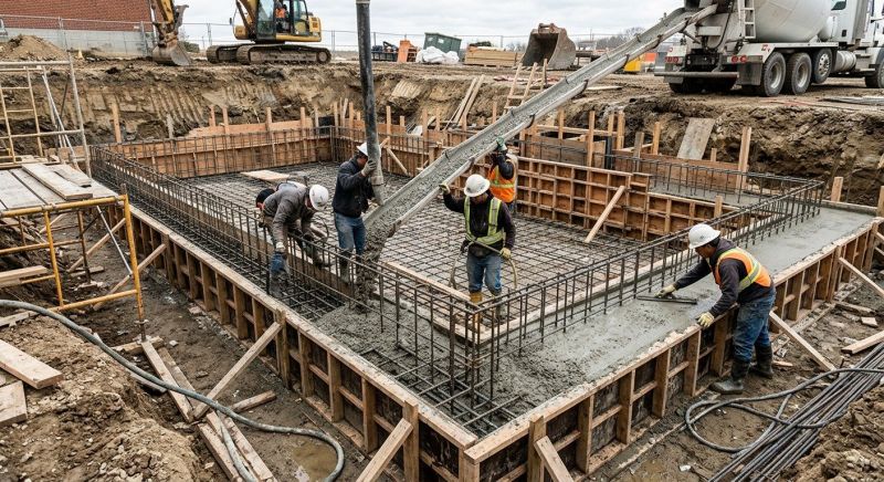 Basement Concrete Installation in Upperville, VA