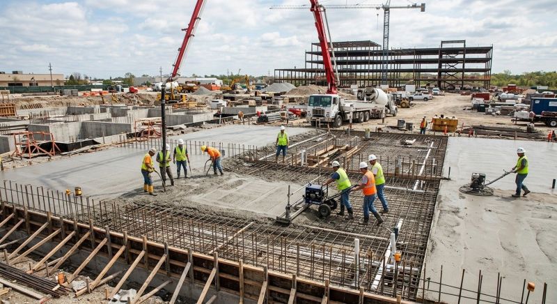 Commercial Slab Construction in Great Falls, VA