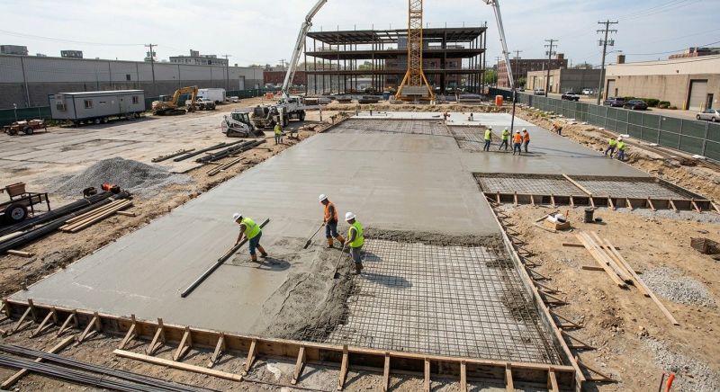 Commercial Slab Construction in Shepherdstown, WV