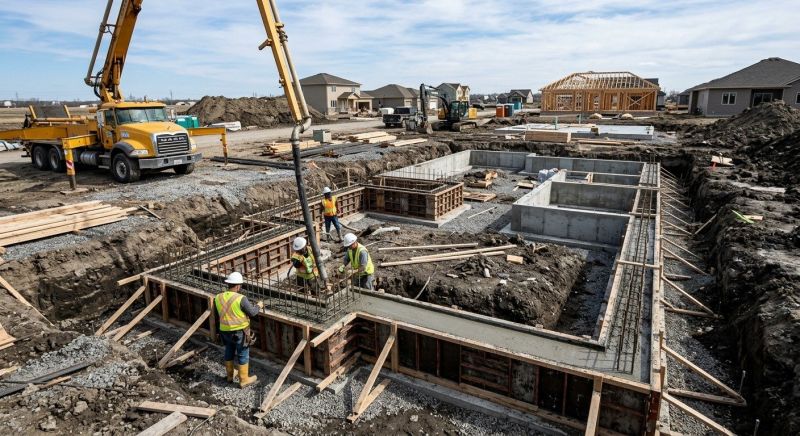 Concrete Foundation Installation in Vienna, VA