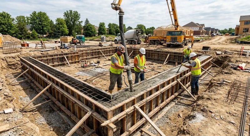 Concrete Foundation Pouring in Leesburg, VA