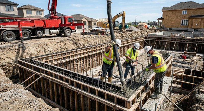Foundation Pouring in Leesburg, VA
