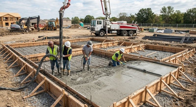 Foundation Pouring in Leesburg, VA