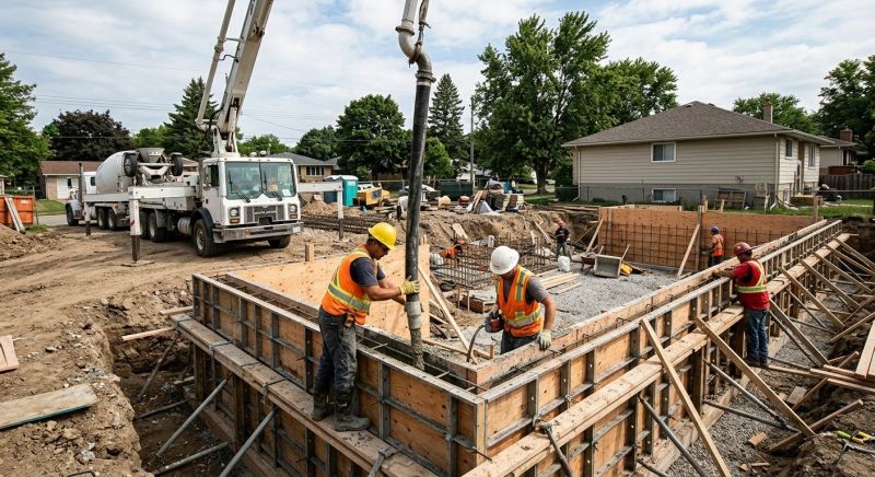 Foundation Wall Pouring in Jefferson, MD