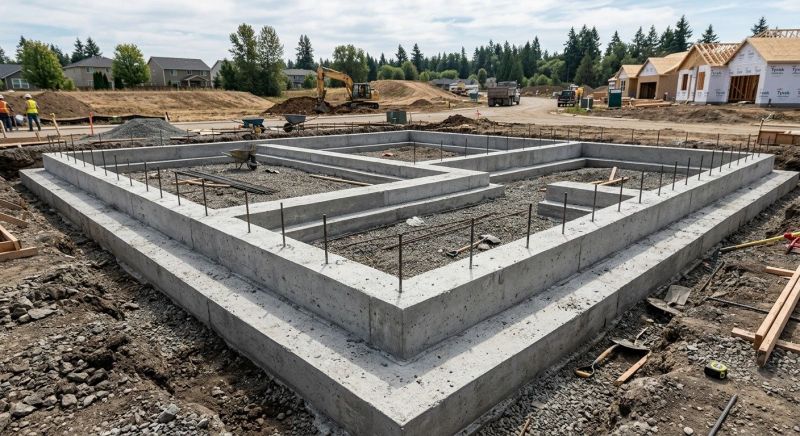 House Footing Construction in Leesburg, VA